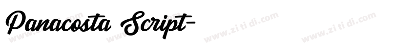 Panacosta Script字体转换 Panacosta Script字体转换